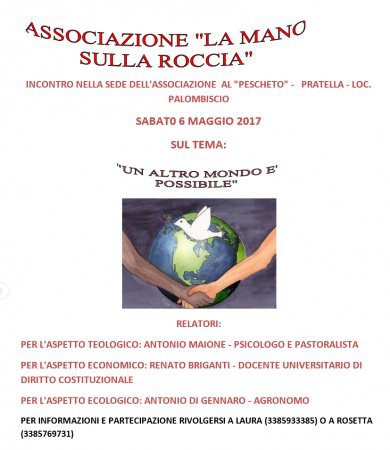 06/05/2017 UN ALTRO MONDO E' POSSIBILE:incontro e resoconto